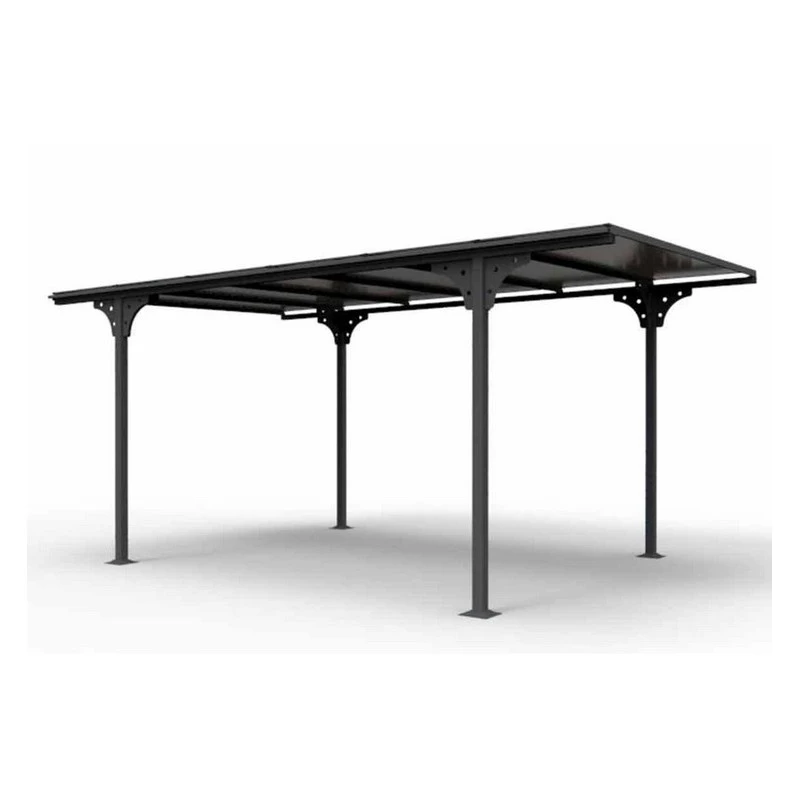 Carport En Aluminium Toit Plat Gris Anthracite 1 Voiture 1470m2 CAR305 1 Carport En Aluminium Toit Plat Gris Anthracite 1 Voiture 1470m2 CAR305
