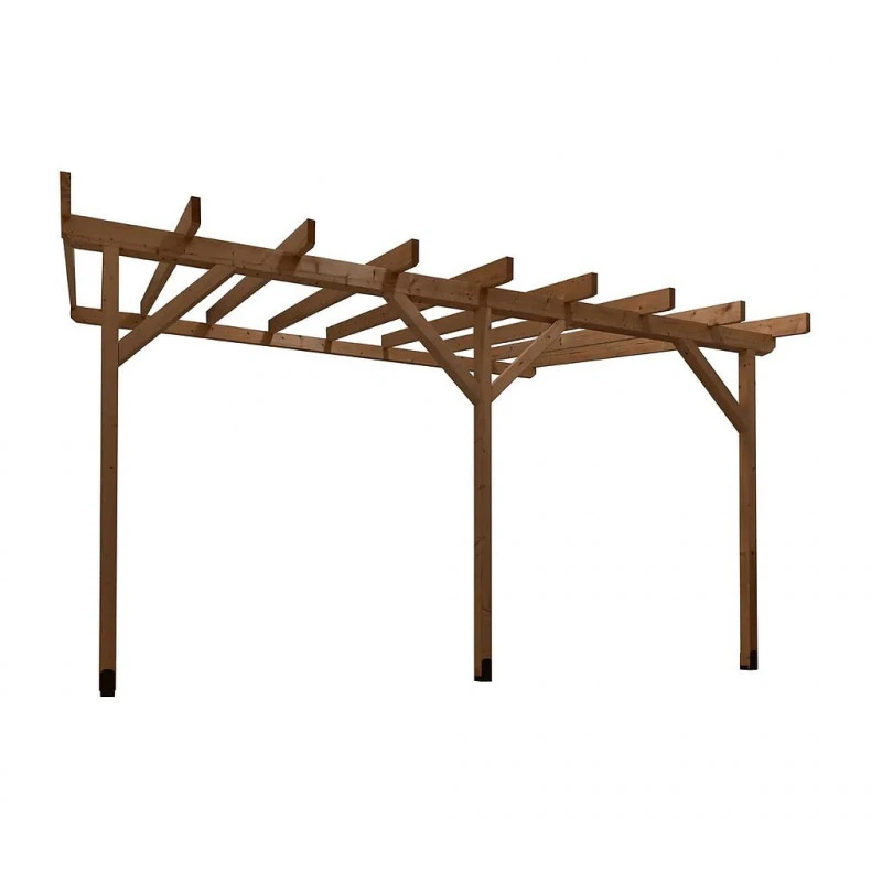 Carport En Bois 2083 MECO à Adosser Jardipolys 1 Carport En Bois 2083 MECO à Adosser Jardipolys