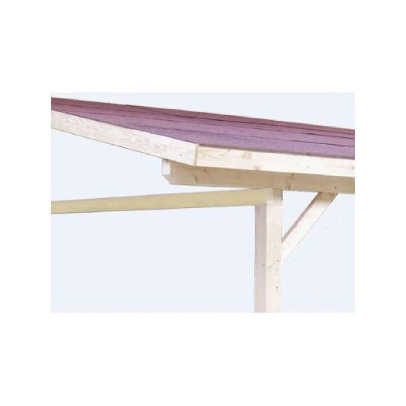 Carport En Bois Mural 2 Voitures 3 Poteaux 28,44 M2 AM4563BM 2 Carport En Bois Mural 2 Voitures 3 Poteaux 28,44 M2 AM4563BM – Image 2