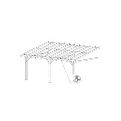Carport En Bois Mural Monopente 45x632m Sans Couverture 3 Poteaux AM45 7 Carport En Bois Mural Monopente 45x632m Sans Couverture 3 Poteaux AM45 -Kobleo carport en bois mural monopente 45x632m sans couverture 3 poteaux am45 habrita foresta 3