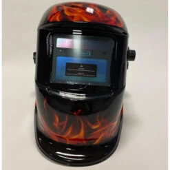 Scheppach Casque à Souder Automatique DIN 9 DIN 13 Motif Flamme AWH-500FL -Kobleo casque a souder automatique din 9 din 13 motif flamme awh 500fl 3