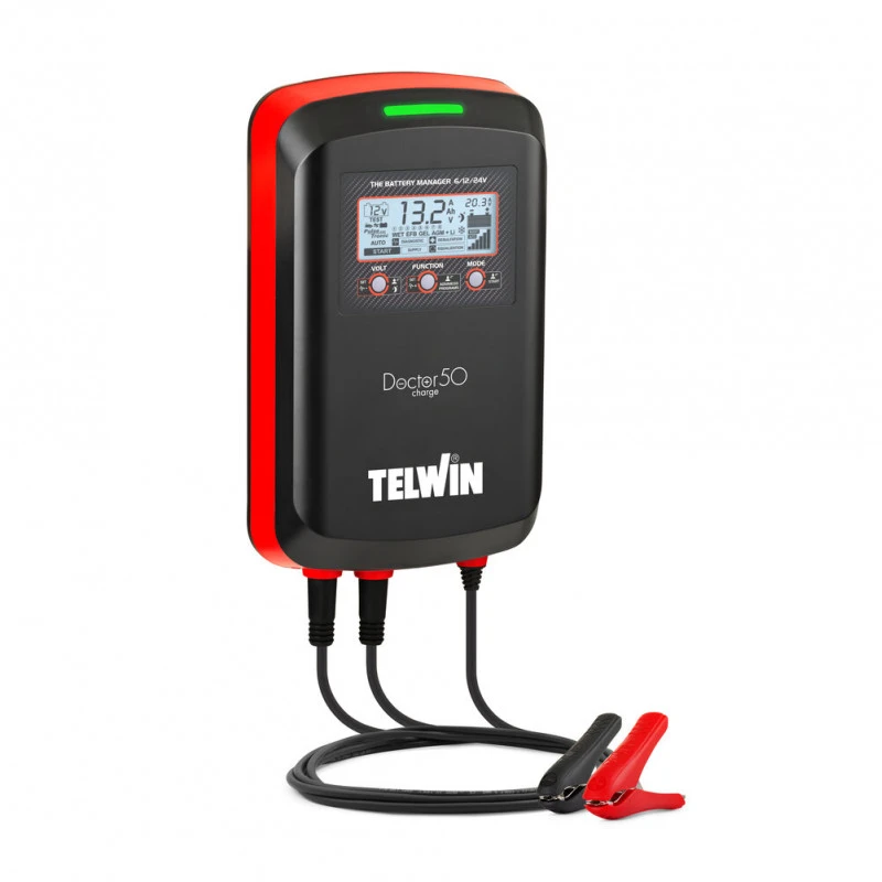 Chargeur Batterie Telwin Doctor Charge 50 6/12/24V 50A Capacité 600Ah 1 Chargeur Batterie Telwin Doctor Charge 50 6/12/24V 50A Capacité 600Ah