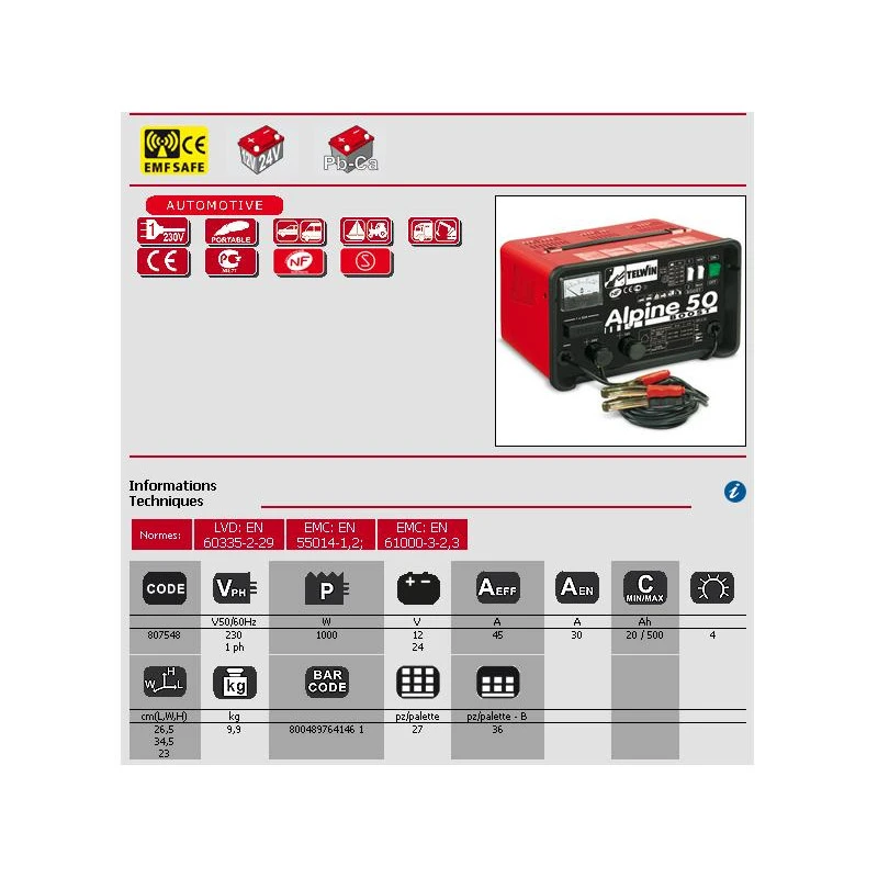 Chargeur De Batterie 230V 12-24V ALPINE 50 BOOST 2 Chargeur De Batterie 230V 12-24V ALPINE 50 BOOST – Image 2