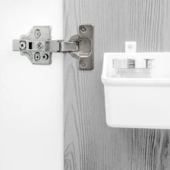 Emuca -Kit Charnière Coudée Pour Montage En Applique Sur Panneau Mitoyen X91N Et Embase Finition Acier Nickelé - 1011107 -Kobleo charniere coudee pour montage en applique x91n et embase 1011107 emuca 3