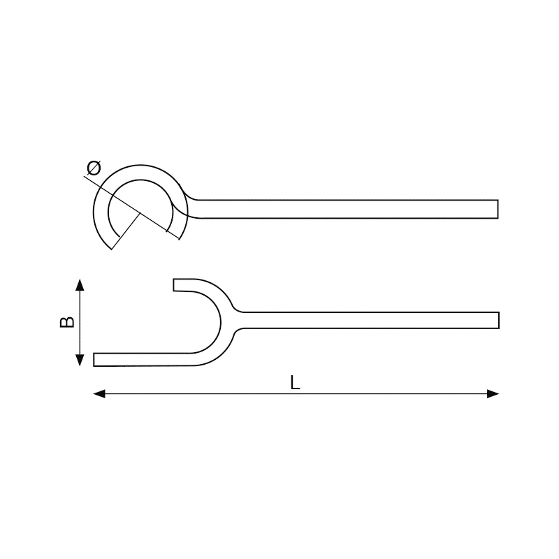 Bahco Clé à Ergot Valve Antidéflagrante Cuivre Béryllium Diamètre 24 Mm NSB2 2 Bahco Clé à Ergot Valve Antidéflagrante Cuivre Béryllium Diamètre 24 Mm NSB2 – Image 2