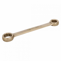 Bahco Clé Fourche Double Anneau Plat Antidéflagrante 19x22mm Alu Bronze NS01