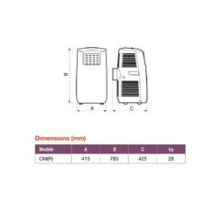 Climatiseur Mobile Vort Kryo Polar Evo 3220W 495m3/h Classe A+ Vortice 7 Climatiseur Mobile Vort Kryo Polar Evo 3220W 495m3/h Classe A+ Vortice -Kobleo climatiseur mobile vort kryo polar evo 3220w 495m3 h classe a vortice 2