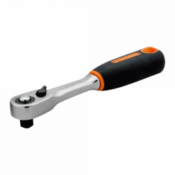 Bahco Cliquet Réversible Tête Fine 1/4'' Avec 72 Dents Et Un Angle D'action