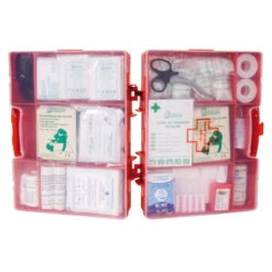 Coffret De Secours En Polypro Rouge 30 Personnes ASEP GROS CHANTIERS