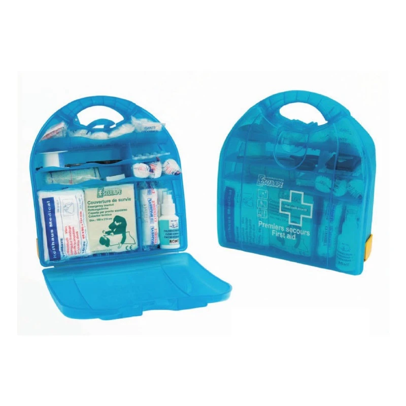 Coffret De Secours Spécial Bureaux En Polypro Bleu Translucide PRIMA M 1 Coffret De Secours Spécial Bureaux En Polypro Bleu Translucide PRIMA M