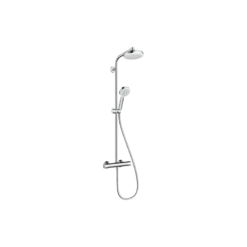 Hansgrohe Colonne Douche Crometta 1 Jet EcoSmart Mitigeur Thermostatique Blanc/c