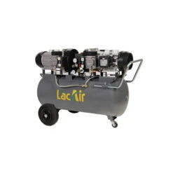 Compresseur Double Monobloc Sans Huile 2x23CV Monophasé 40m3/h 100L Ma