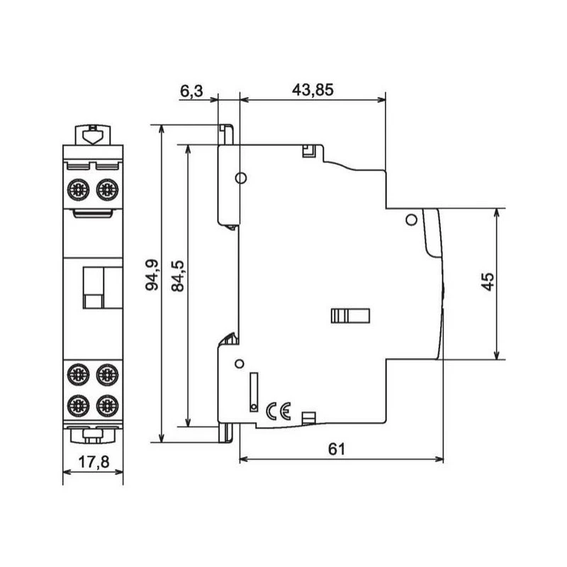 Legrand Contacteur De Puissance Sans Commande Manuelle Bipolaire 250 V~ 2 O 25 2 Legrand Contacteur De Puissance Sans Commande Manuelle Bipolaire 250 V~ 2 O 25 – Image 2