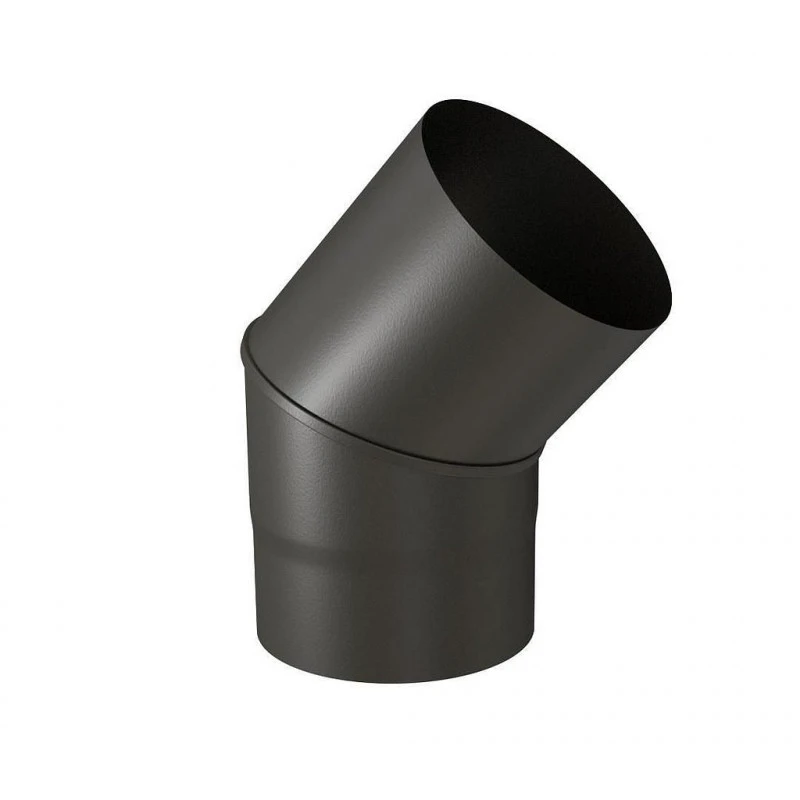 Coude 45° TEN 342445 émail Noir Mat D139mm 1 Coude 45° TEN 342445 émail Noir Mat D139mm