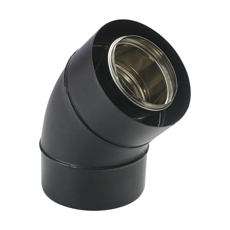 Coude TEN 470580 Bioten 45° Inox Galva D80/125mm Avec Joint Viton 1 Coude TEN 470580 Bioten 45° Inox Galva D80/125mm Avec Joint Viton