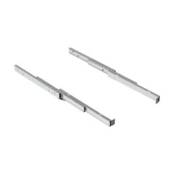 Emuca - Coulisses Pour Table à Rallonge Shot 450-1200mm Charge 80kg En Inox Brossé - 2045069