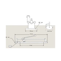 Coupe Carrelage Manuel Capacité 400 Mm Coupe Maxi 16 Mm TCM 402C -Kobleo coupe carrelage manuel capacite 400 mm coupe maxi 16 mm tcm 402c 1
