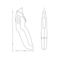 Bahco Couteau Autorétractable De Sécurité 160 Mm KGAU-01 5 Bahco Couteau Autorétractable De Sécurité 160 Mm KGAU-01 -Kobleo couteau autoretractable de securite 160 mm kgau 01 bahco 2