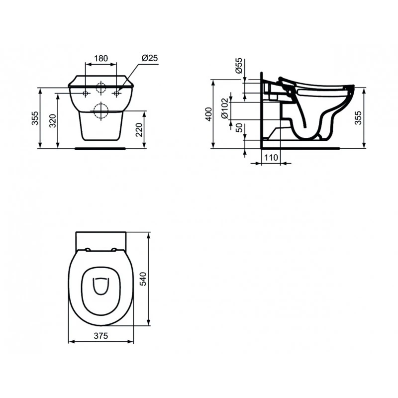 Ideal Standard Cuvette Enfant Suspendue Sans Bride 54 X 37,5 Cm Blanc Contour 21 2 Ideal Standard Cuvette Enfant Suspendue Sans Bride 54 X 37,5 Cm Blanc Contour 21 – Image 2