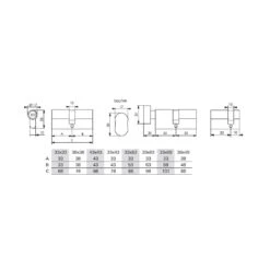 Cylindre Profilé 33 X 33 Mm Nickel Velours Avec 4 Clés Atlantic M 5 Cylindre Profilé 33 X 33 Mm Nickel Velours Avec 4 Clés Atlantic M -Kobleo cylindre profile 33 x 33 mm nickel velours avec 4 cles atlantic m 2