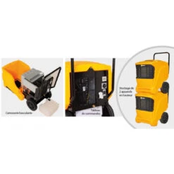 Déshumidificateur Spécial Professionnel Mobile Sur Roues 780W 500m3/h -Kobleo deshumidificateur special professionnel mobile sur roues 780w 500m3 h 1 2