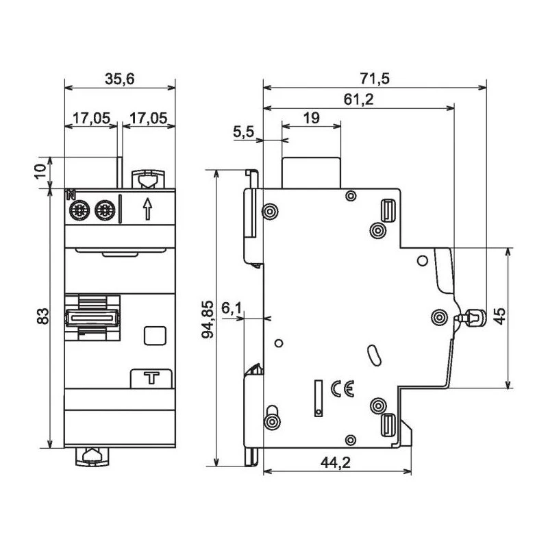 Legrand Disjoncteur Différentiel DX³ 4500 6 KA Courbe C Type AC Vis/auto 40A 3 2 Legrand Disjoncteur Différentiel DX³ 4500 6 KA Courbe C Type AC Vis/auto 40A 3 – Image 2