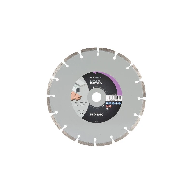 Disque Diamant Star Beton D. 125 X 22,23 X H 7 1 Disque Diamant Star Beton D. 125 X 22,23 X H 7