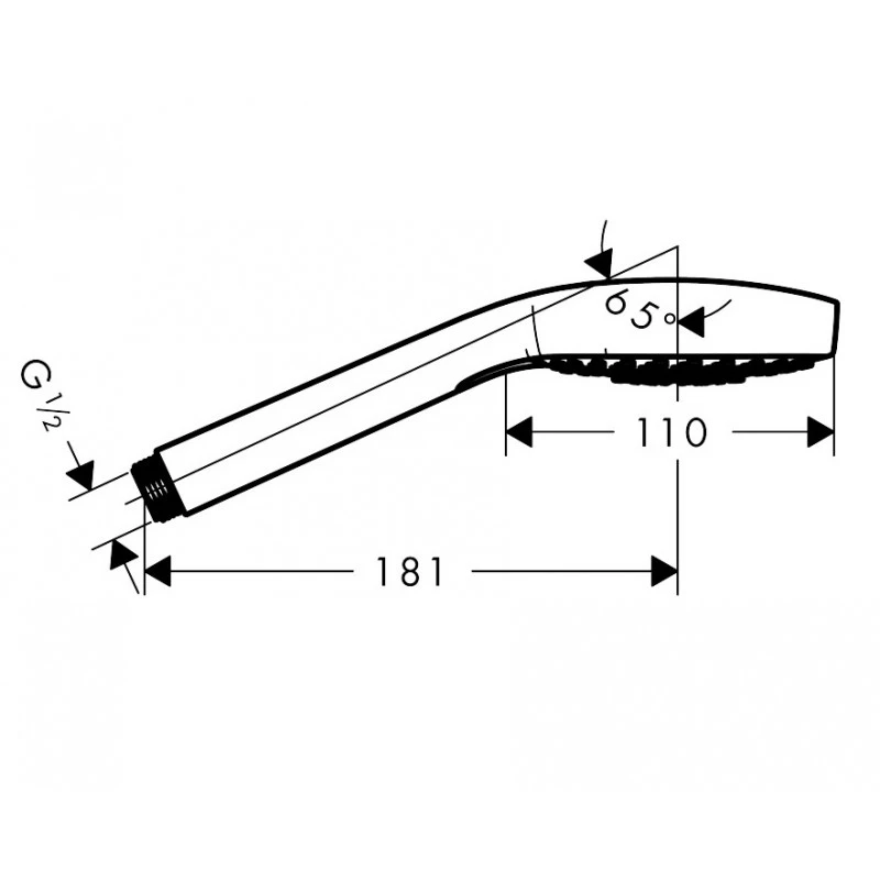 Douchette Multi EcoSmart Croma Select E 110mm Blanc Chromé Hansgrohe 2 Douchette Multi EcoSmart Croma Select E 110mm Blanc Chromé Hansgrohe – Image 2