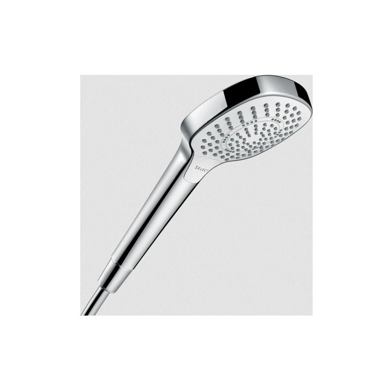 Douchette Multi EcoSmart Croma Select E 110mm Blanc Chromé Hansgrohe 1 Douchette Multi EcoSmart Croma Select E 110mm Blanc Chromé Hansgrohe