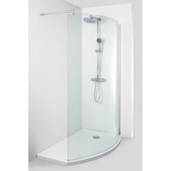 ALLIBERT DoucheWalk In Droit 125x90x210 Cm Transparent Neutre Chromé ReceveurWi