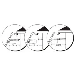 Ecarteur De Mur Télescopique 3 Positions Entraxe 25 à 30 Cm -Kobleo ecarteur de mur telescopique 3 positions entraxe 25 a 30 cm 3