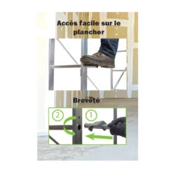 Echafaudage B3 Aluminium Hauteur De Travail De 3m Centaure -Kobleo echafaudage b3 aluminium hauteur de travail de 3m centaure 1