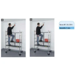 Echafaudage Pliant Alu Jusqu'à 2m90 Chrono 3 -Kobleo echafaudage pliant alu jusqu a 2m90 chrono 3 centaure 2
