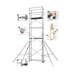 Echafaudage Pour Hauteur De Travail 6m70 STEN XL 6.70M