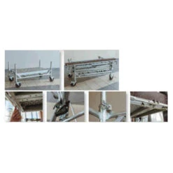 Echafaudage Roulant En Acier 1 Plancher Haut De Travail 3 M Goliath 31 -Kobleo echafaudage roulant en acier 1 plancher haut de travail 3 m goliath 31 tubesca comabi 4