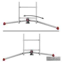 Echelle 3 Plans Hailo Profilot Transformable 3x9 Marches 6,60m | Haute Qualité Allemande -Kobleo echelle 3 plans hailo profilot transformable 3x9 marches 6 60m 2