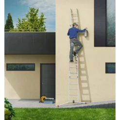 Echelle 3 Plans Hailo Profilot Transformable 3x9 Marches 6,60m | Haute Qualité Allemande -Kobleo echelle 3 plans hailo profilot transformable 3x9 marches 6 60m 3