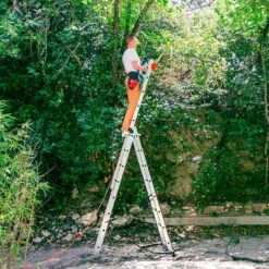 Echelle 3 Plans StablePRO 3x8 Marches Alu Hauteur Max X,xxm Hostrom -Kobleo echelle 3 plans stablepro 3x8 marches hauteur travail max 5 05m hostrom 3