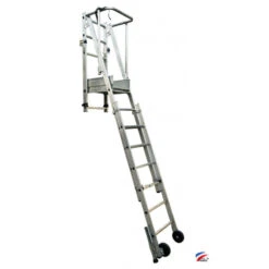 Echelle D'appui Télescopique 2x6 Marches Hauteur D'accès 4,64 M PRÉMUR