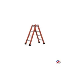 Echelle Double Isolante 2x4 échelons Hauteur D'accès 1,92 M