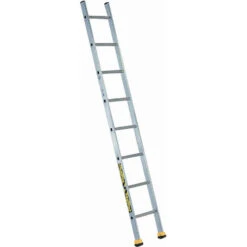 Echelle En Aluminium Simple 8 Barreaux 2m40 Usage Professionnel S