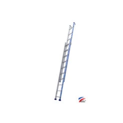 Echelle Platinium Coulisse Main 2 Plans 2x10 échelons H576 M Crochets