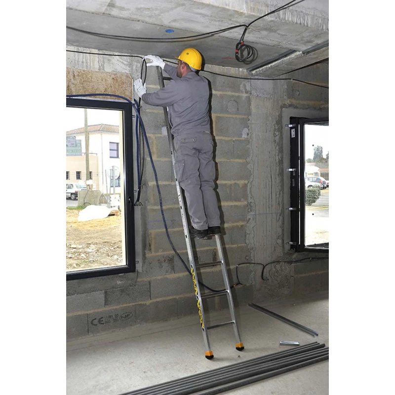 Echelle Simple à Marches 10 Barreaux 2m95 En Aluminium SM 2 Echelle Simple à Marches 10 Barreaux 2m95 En Aluminium SM – Image 2