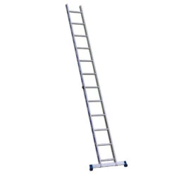 Echelle Simple Alu 12 échelons Hauteur D'accès Maxi 430 M Avec Stabili