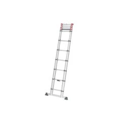 HAILO Echelle Télescopique 11 Marches Haut. De Travail 3,95m FlexiLine