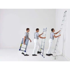 Echelle Télescopique Alu 11 échelons Haut. Accès 4,1m X-TENSO -Kobleo echelle telescopique alu 11 echelons haut acces 4 1m x tenso 2