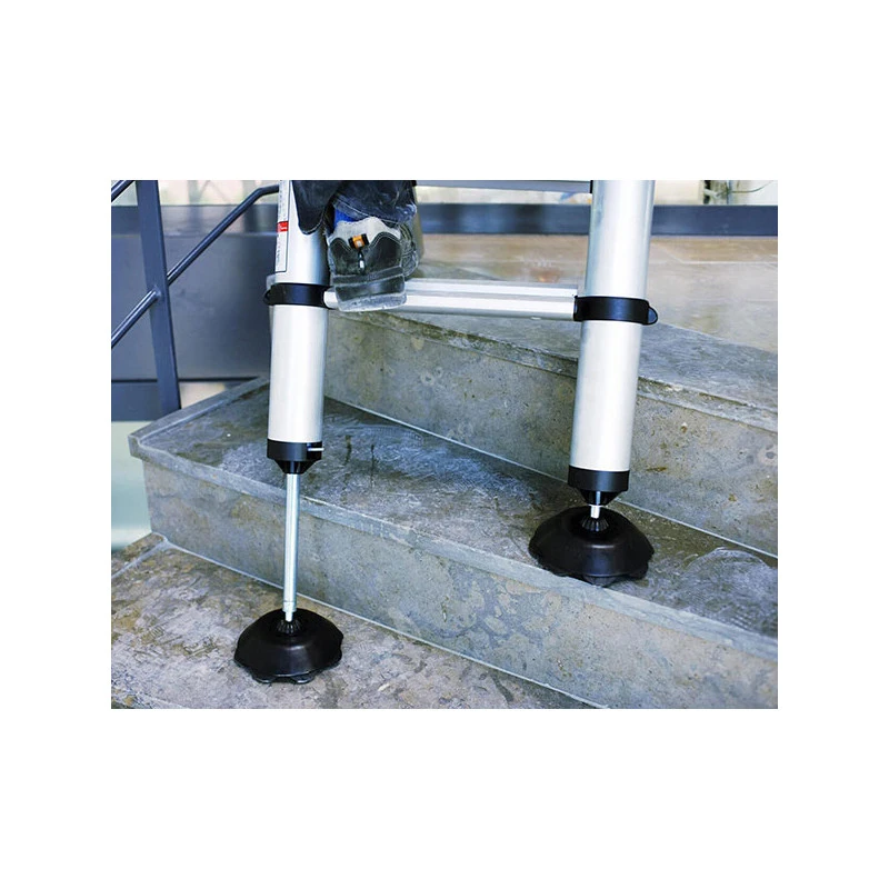 Echelle Télescopique Classico 9 Marches L 3 M Alu 2 Pieds Intégrés TEL 3 Echelle Télescopique Classico 9 Marches L 3 M Alu 2 Pieds Intégrés TEL – Image 3