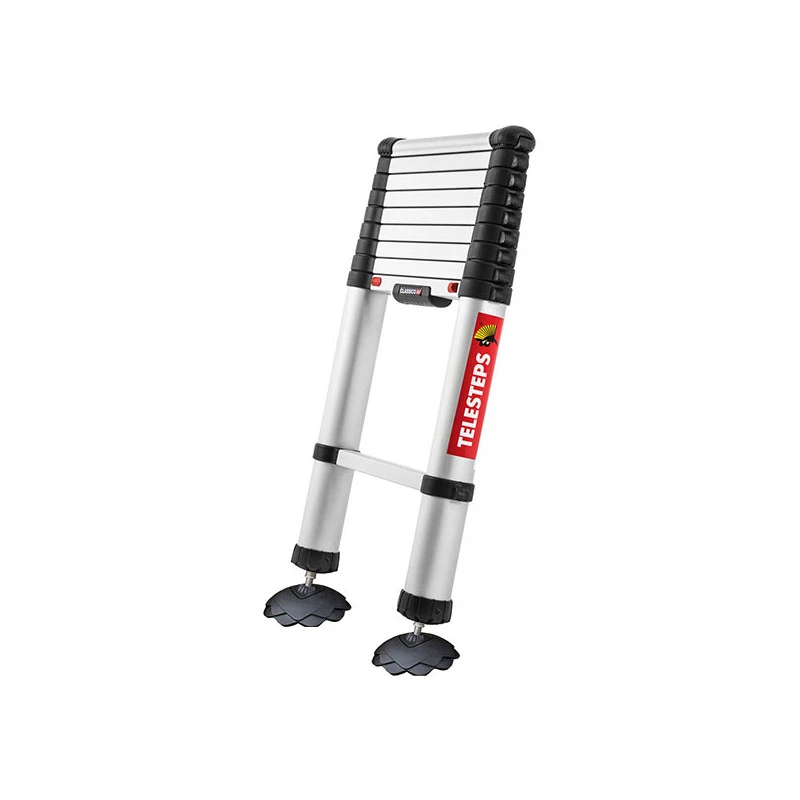 Echelle Télescopique Classico 9 Marches L 3 M Alu 2 Pieds Intégrés TEL 1 Echelle Télescopique Classico 9 Marches L 3 M Alu 2 Pieds Intégrés TEL