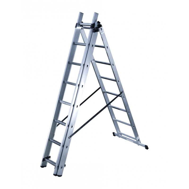 HAILO Echelle Transformable 3 Plans En Aluminium 3 X 8 échelons HobbyStep 2 HAILO Echelle Transformable 3 Plans En Aluminium 3 X 8 échelons HobbyStep – Image 2