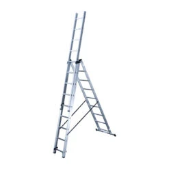 HAILO Echelle Transformable 3 Plans En Aluminium 3 X 9 échelons HobbyStep